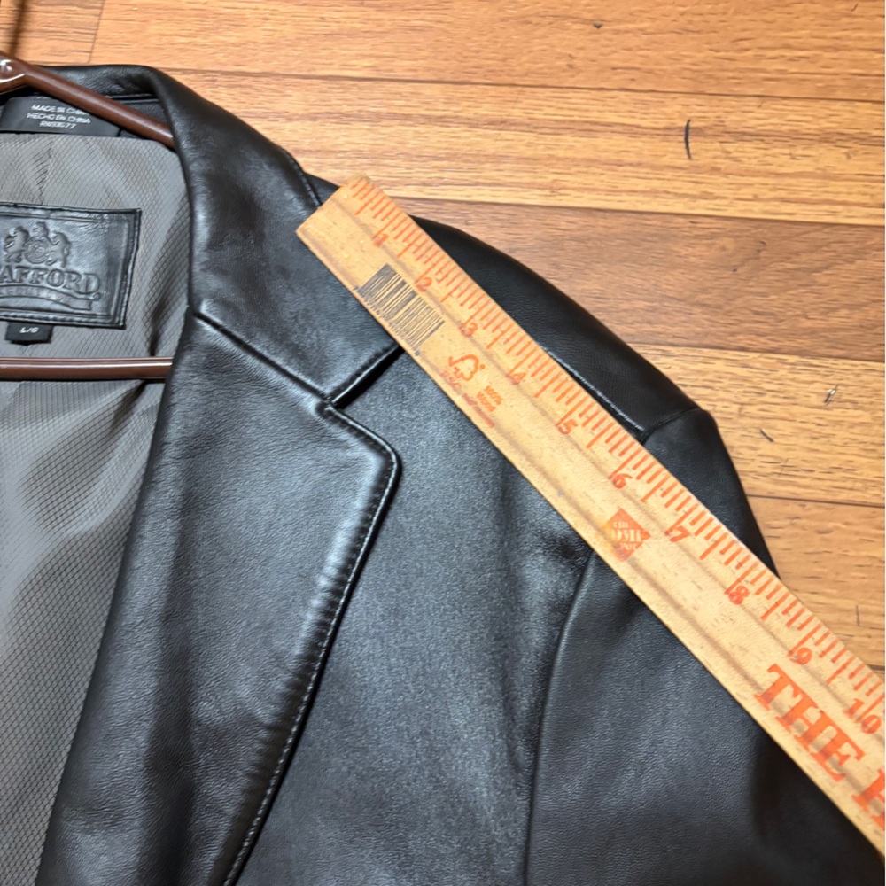 Stafford Black Leather Jacket - Picture 5 of 10